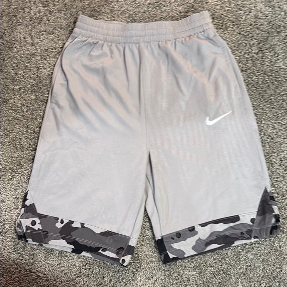 Nike Light Gray Camo Accent Shorts